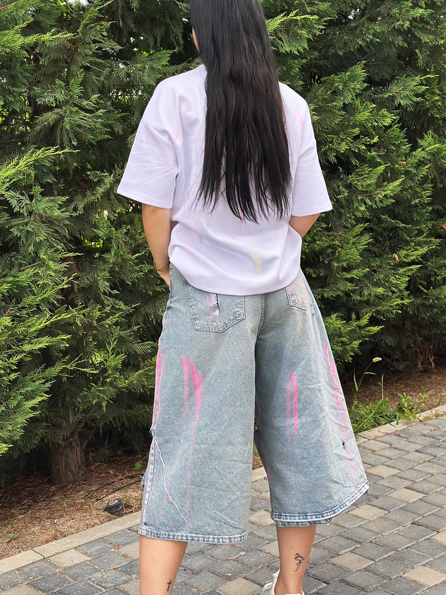 Blugi denim Pink