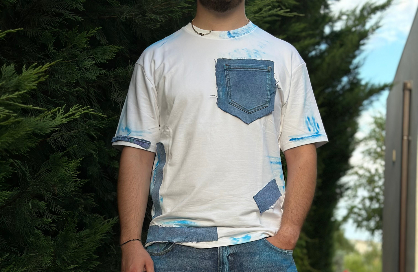Tricou denim bărbați