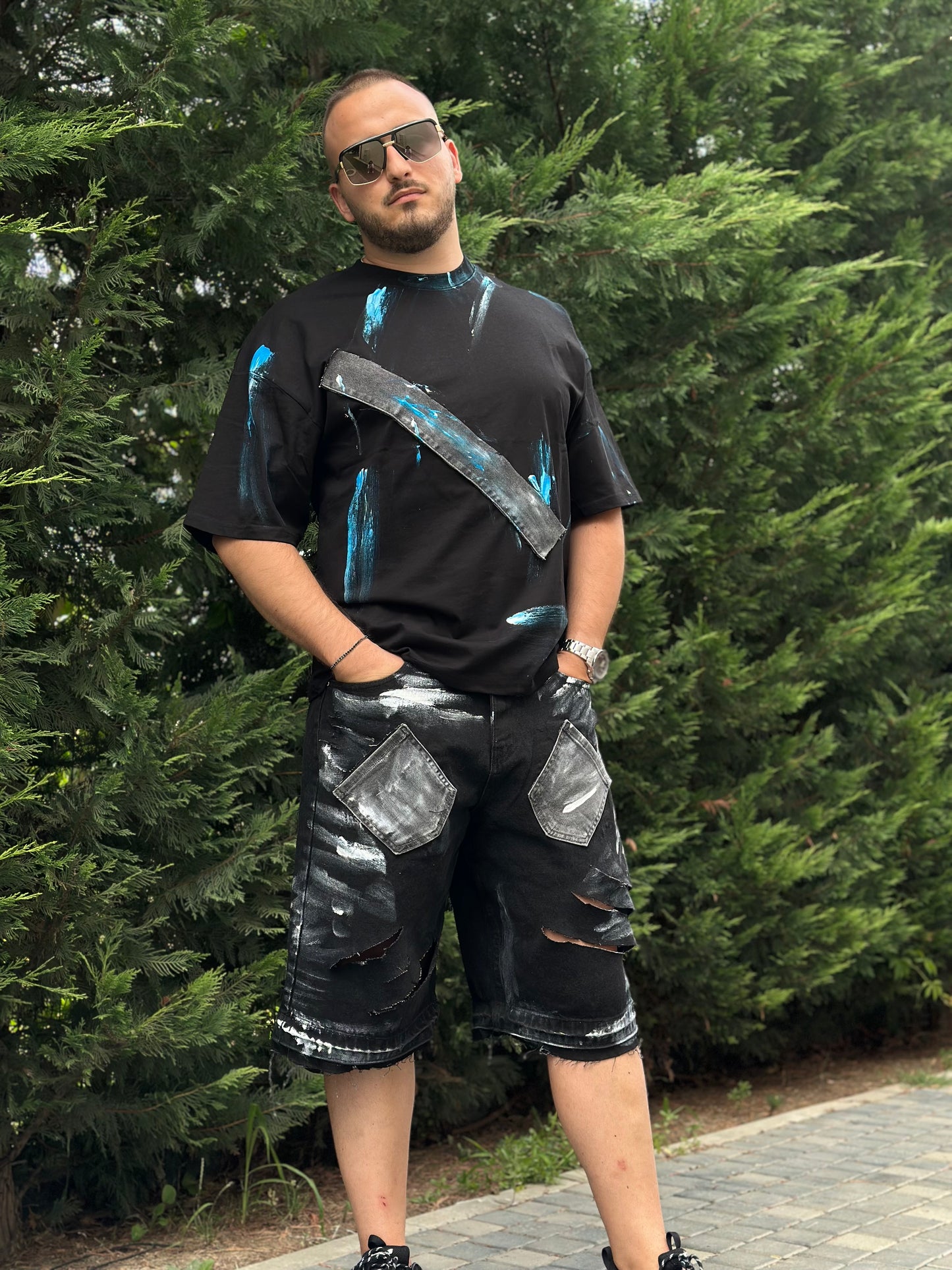 Compleu denim Black