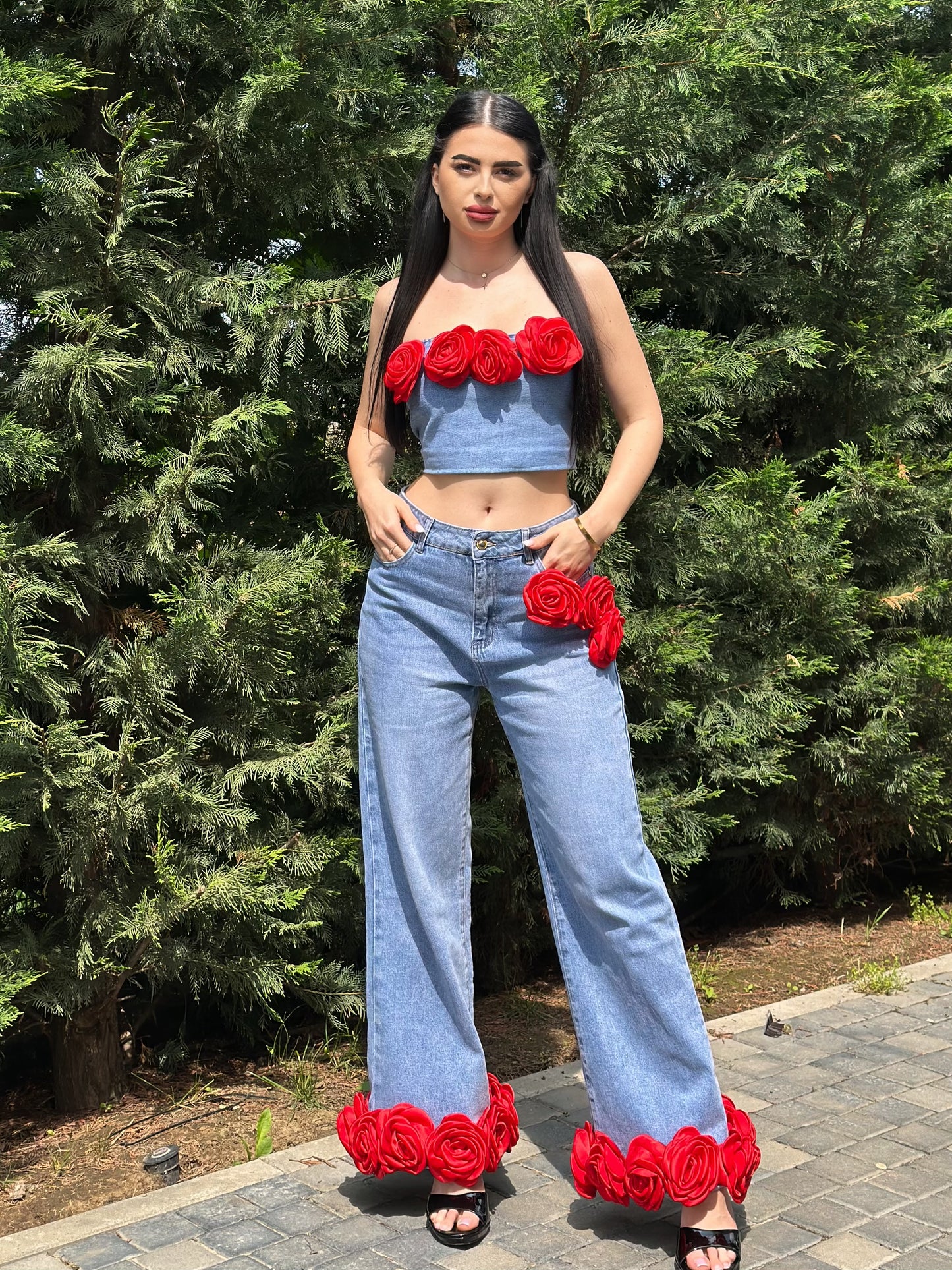 Compleu denim &roses
