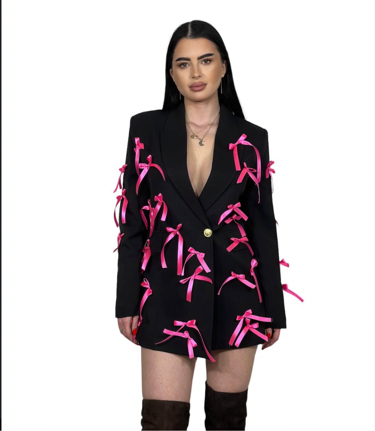 Sacou Ribbon Pink