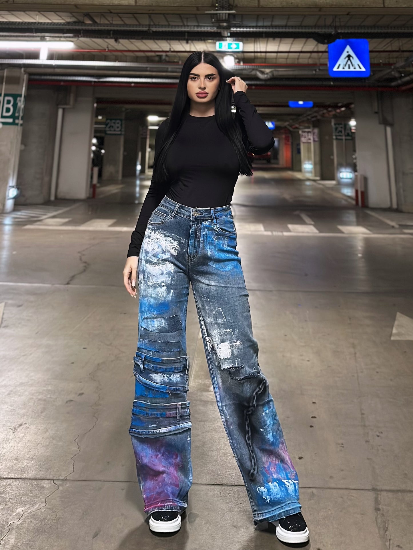 Blugi denim color