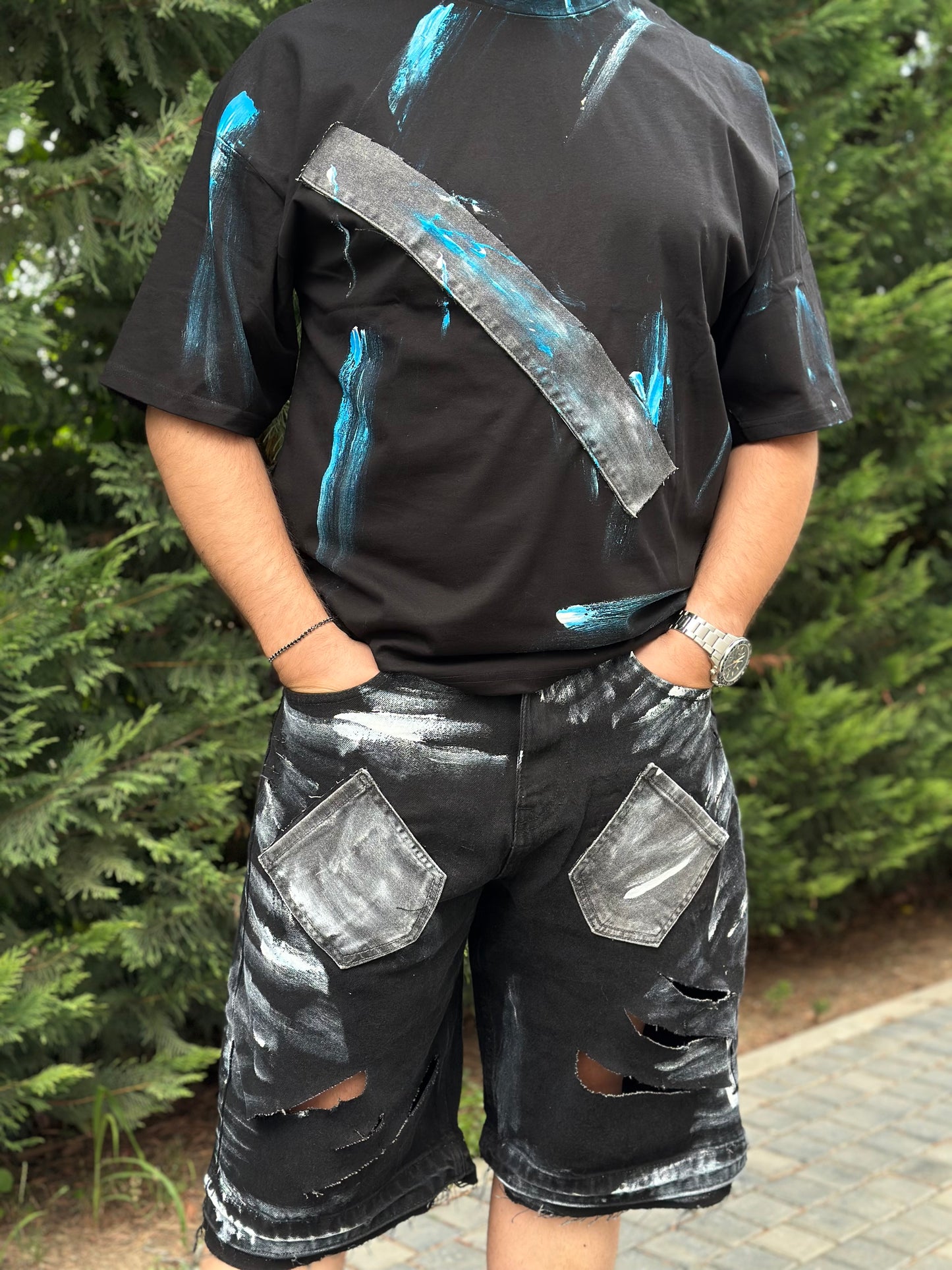 Compleu denim Black
