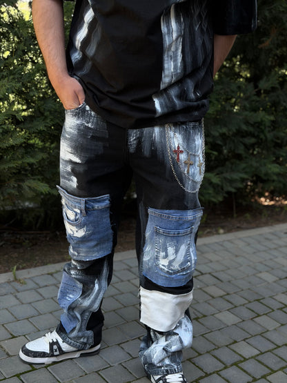 Blugi denim bărbătești