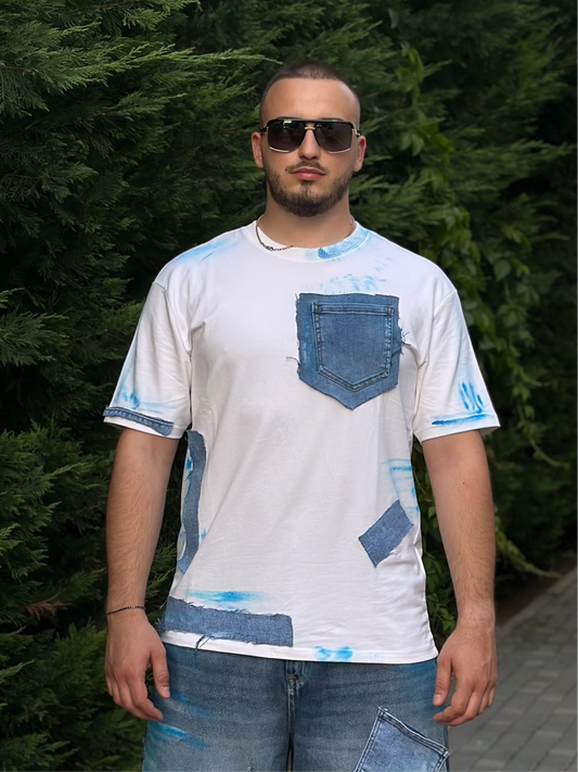 Tricou denim bărbați