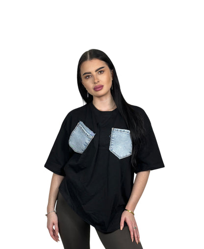 Tricou denim