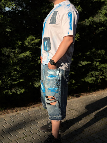 Blugi denim Blue