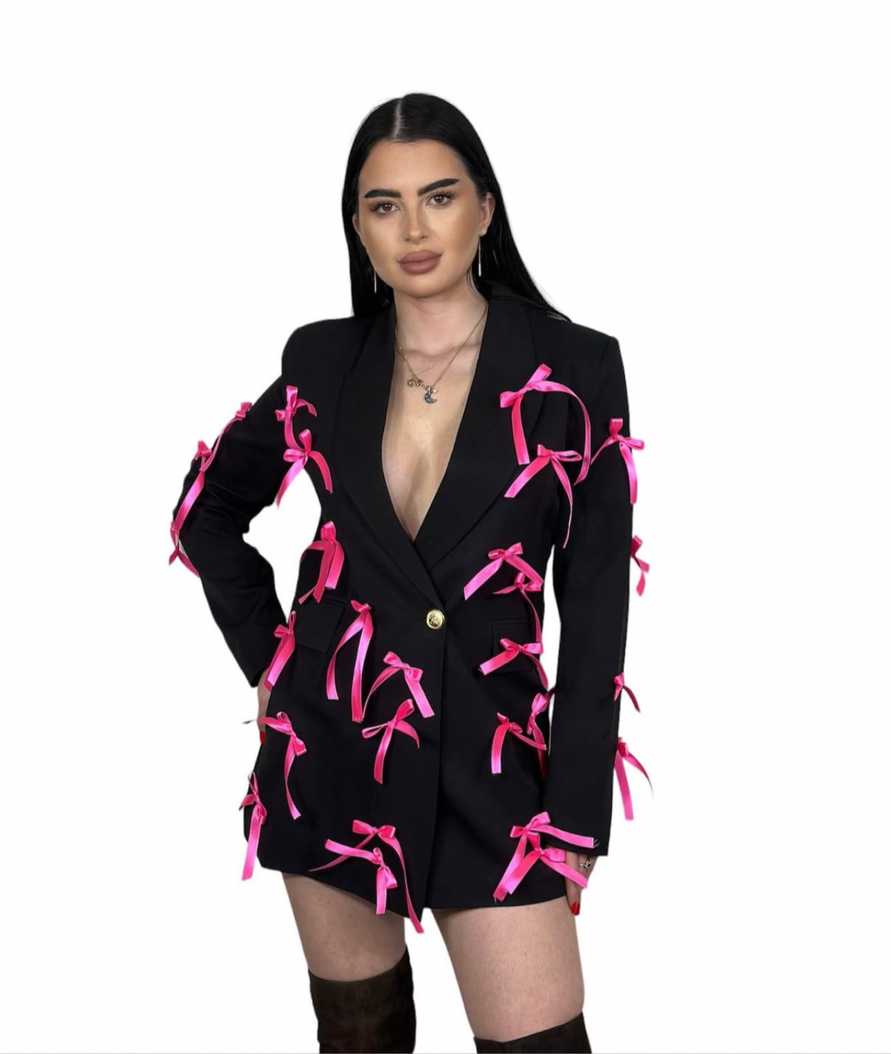 Sacou Ribbon Pink