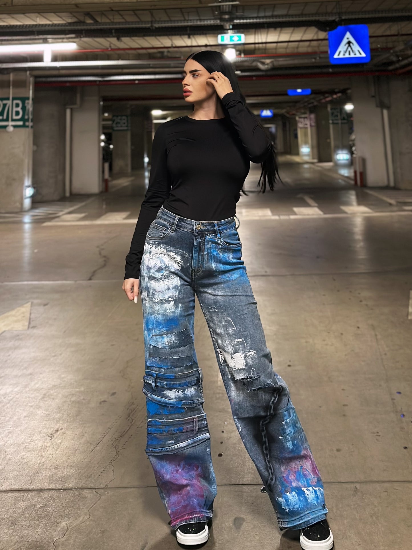 Blugi denim color